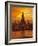 Thailand, Bangkok, Wat Arun ,Temple of the Dawn and Chao Phraya River Illuminated at Sunset-Gavin Hellier-Framed Photographic Print