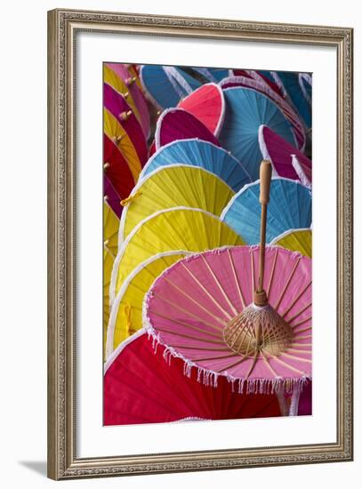 Thailand, Chiang Mai Province, Bo Sang. Umbrella Factory-Emily Wilson-Framed Photographic Print