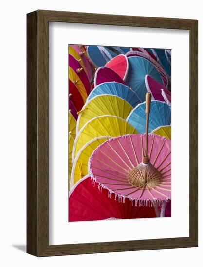 Thailand, Chiang Mai Province, Bo Sang. Umbrella Factory-Emily Wilson-Framed Photographic Print