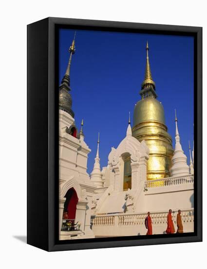 Thailand, Chiang Mai, Wat Suan Dok-Steve Vidler-Framed Premier Image Canvas