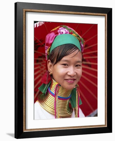 Thailand, Chiang Rai, Long Neck Karen Hilltribe, Long Neck Woman-Steve Vidler-Framed Photographic Print