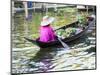 Thailand, Damnoen, Damnoen Saduak Floating Market with Vendor-Terry Eggers-Mounted Photographic Print