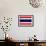Thailand Flag Design with Wood Patterning - Flags of the World Series-Philippe Hugonnard-Framed Premium Giclee Print displayed on a wall