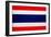 Thailand Flag Design with Wood Patterning - Flags of the World Series-Philippe Hugonnard-Framed Premium Giclee Print