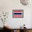 Thailand Flag Design with Wood Patterning - Flags of the World Series-Philippe Hugonnard-Framed Premium Giclee Print displayed on a wall