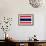 Thailand Flag Design with Wood Patterning - Flags of the World Series-Philippe Hugonnard-Framed Art Print displayed on a wall