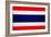 Thailand Flag Design with Wood Patterning - Flags of the World Series-Philippe Hugonnard-Framed Art Print