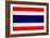 Thailand Flag Design with Wood Patterning - Flags of the World Series-Philippe Hugonnard-Framed Art Print