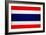 Thailand Flag Design with Wood Patterning - Flags of the World Series-Philippe Hugonnard-Framed Art Print