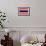 Thailand Flag Design with Wood Patterning - Flags of the World Series-Philippe Hugonnard-Framed Art Print displayed on a wall