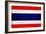 Thailand Flag Design with Wood Patterning - Flags of the World Series-Philippe Hugonnard-Framed Art Print