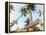Thailand, Ko Samui, Chaweng Beach, Sign on Palm Tree-Shaun Egan-Framed Premier Image Canvas