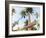 Thailand, Ko Samui, Chaweng Beach, Sign on Palm Tree-Shaun Egan-Framed Photographic Print