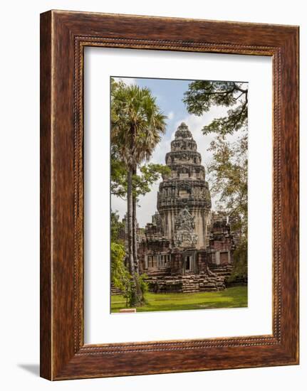 Thailand. Phimai Historical Park. Ruins of ancient Khmer temple complex. Central Sanctuary.-Tom Haseltine-Framed Photographic Print