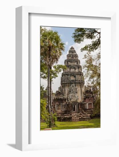 Thailand. Phimai Historical Park. Ruins of ancient Khmer temple complex. Central Sanctuary.-Tom Haseltine-Framed Photographic Print