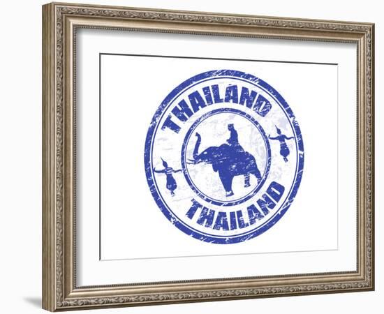 Thailand Stamp-radubalint-Framed Art Print