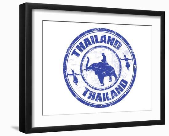 Thailand Stamp-radubalint-Framed Art Print