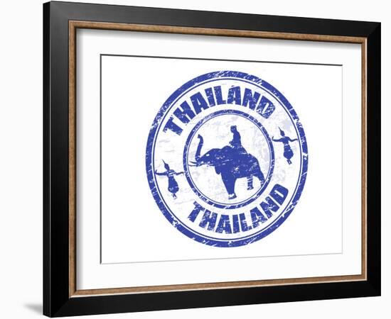 Thailand Stamp-radubalint-Framed Art Print