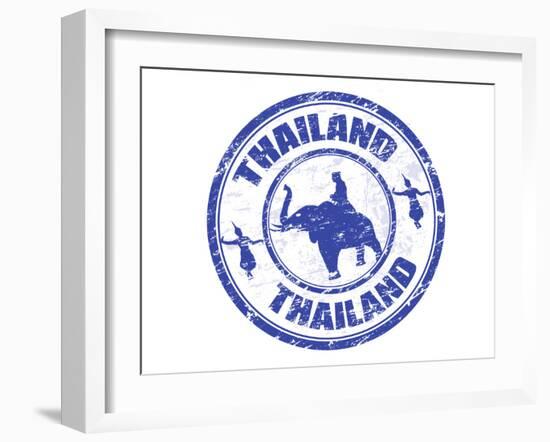 Thailand Stamp-radubalint-Framed Art Print