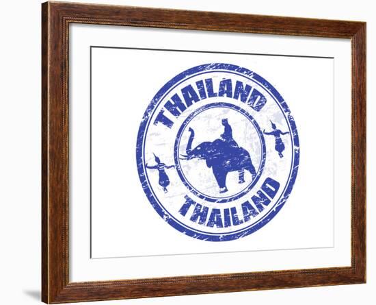 Thailand Stamp-radubalint-Framed Art Print