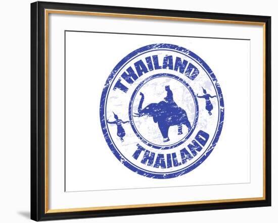 Thailand Stamp-radubalint-Framed Art Print
