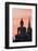 Thailand, Sukhothai Historical Park. Wat Mahathat Temple at Sunset-Matteo Colombo-Framed Photographic Print