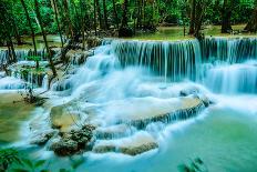 Huay Mae Khamin - Waterfall, Flowing Water, Paradise in Thailand.-ThaiWanderer-Premier Image Canvas