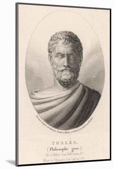 Thales of Miletus Greek Philosopher and Scientist-Ambroise Tardieu-Mounted Photographic Print