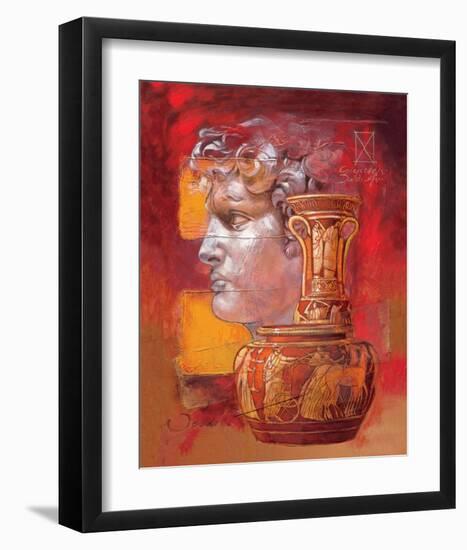 Thamatos' Pottery-Joadoor-Framed Art Print