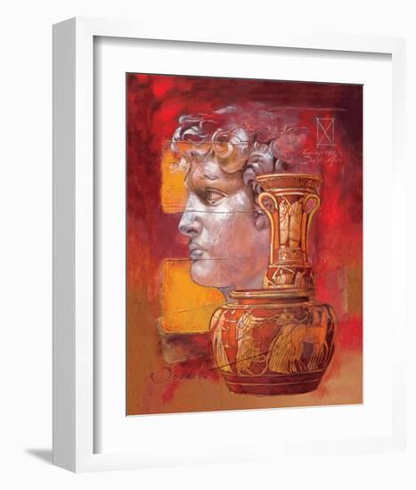 Thamatos' Pottery-Joadoor-Framed Art Print