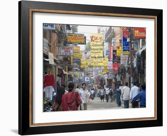 Thamel, the Commercial Tourist Area, Kathmandu, Nepal-Ethel Davies-Framed Photographic Print