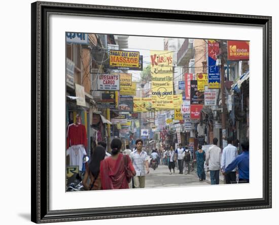 Thamel, the Commercial Tourist Area, Kathmandu, Nepal-Ethel Davies-Framed Photographic Print