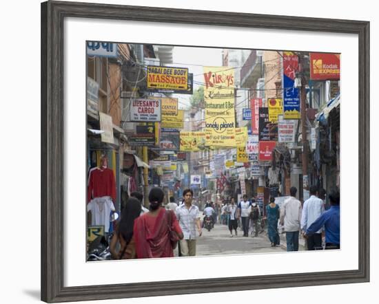 Thamel, the Commercial Tourist Area, Kathmandu, Nepal-Ethel Davies-Framed Photographic Print