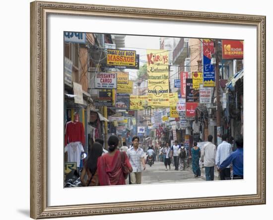 Thamel, the Commercial Tourist Area, Kathmandu, Nepal-Ethel Davies-Framed Photographic Print