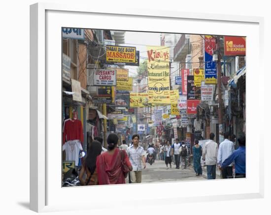 Thamel, the Commercial Tourist Area, Kathmandu, Nepal-Ethel Davies-Framed Photographic Print