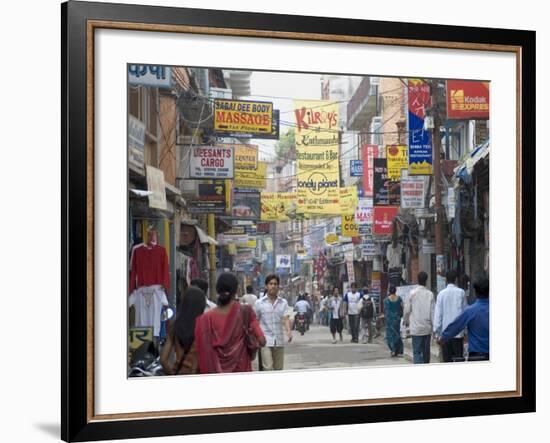 Thamel, the Commercial Tourist Area, Kathmandu, Nepal-Ethel Davies-Framed Photographic Print