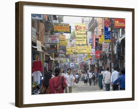 Thamel, the Commercial Tourist Area, Kathmandu, Nepal-Ethel Davies-Framed Photographic Print