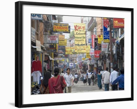 Thamel, the Commercial Tourist Area, Kathmandu, Nepal-Ethel Davies-Framed Photographic Print