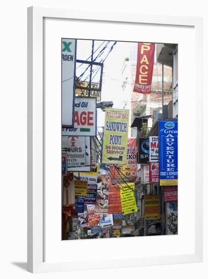 Thamel, the Most Touristy Section of Kathmandu, Nepal-Natalie Tepper-Framed Photo