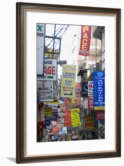 Thamel, the Most Touristy Section of Kathmandu, Nepal-Natalie Tepper-Framed Photo