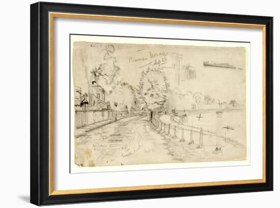 Thames at Barnes, 1886-John Atkinson Grimshaw-Framed Giclee Print