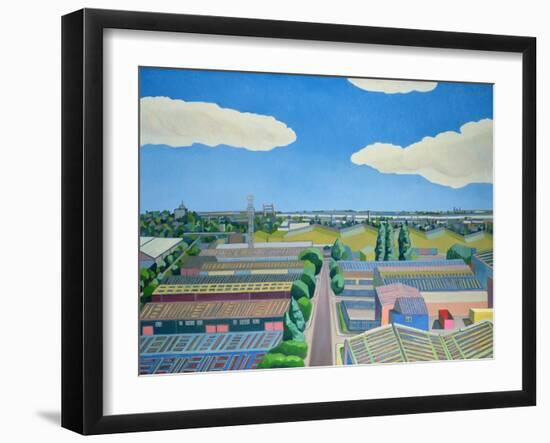 Thames Gateway, Summer, 2005/6 (Oil on Canvas)-Noel Paine-Framed Giclee Print