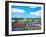 Thames Gateway Summer-Noel Paine-Framed Giclee Print