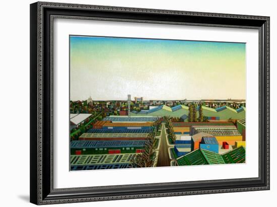 Thames Gateway Winter-Noel Paine-Framed Giclee Print