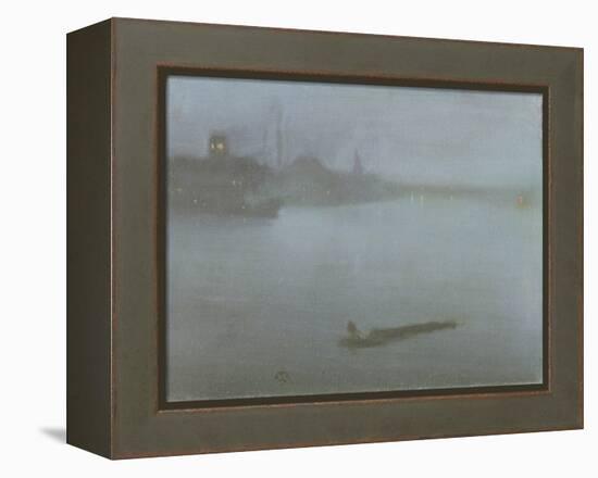 Thames - Nocturne in Blue and Silver, c.1872/8-James Abbott McNeill Whistler-Framed Premier Image Canvas