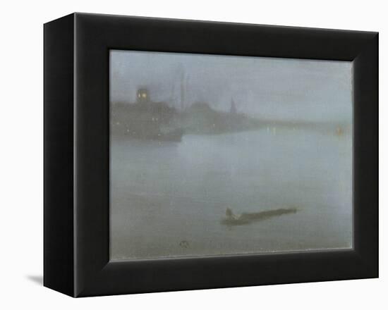 Thames - Nocturne in Blue and Silver, c.1872/8-James Abbott McNeill Whistler-Framed Premier Image Canvas