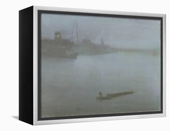 Thames - Nocturne in Blue and Silver, c.1872/8-James Abbott McNeill Whistler-Framed Premier Image Canvas