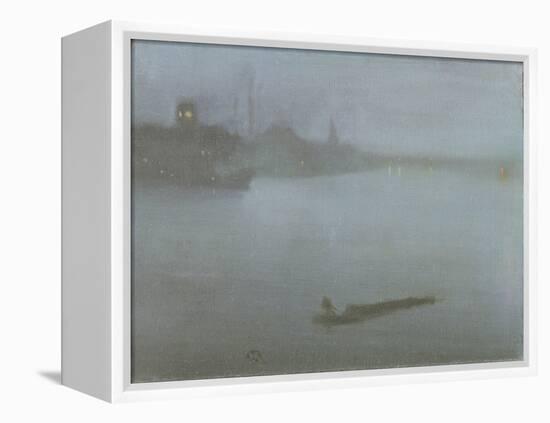 Thames - Nocturne in Blue and Silver, c.1872/8-James Abbott McNeill Whistler-Framed Premier Image Canvas