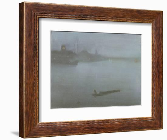 Thames - Nocturne in Blue and Silver, c.1872/8-James Abbott McNeill Whistler-Framed Giclee Print