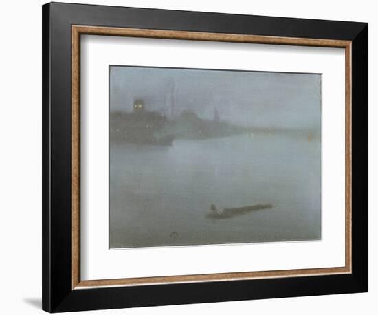 Thames - Nocturne in Blue and Silver, c.1872/8-James Abbott McNeill Whistler-Framed Giclee Print